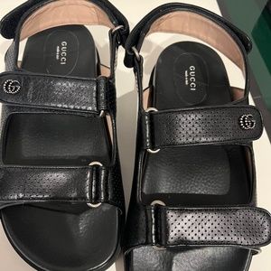 Gucci Dad Double GG leather sandal